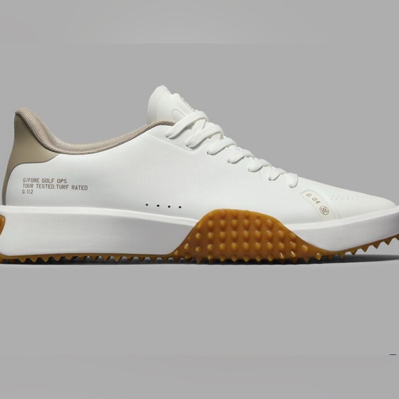 G/FORE Men’s G.112 Golf Shoe-Dune/Gum-Size 9.5 NIB⛳️ - Picture 7 of 14